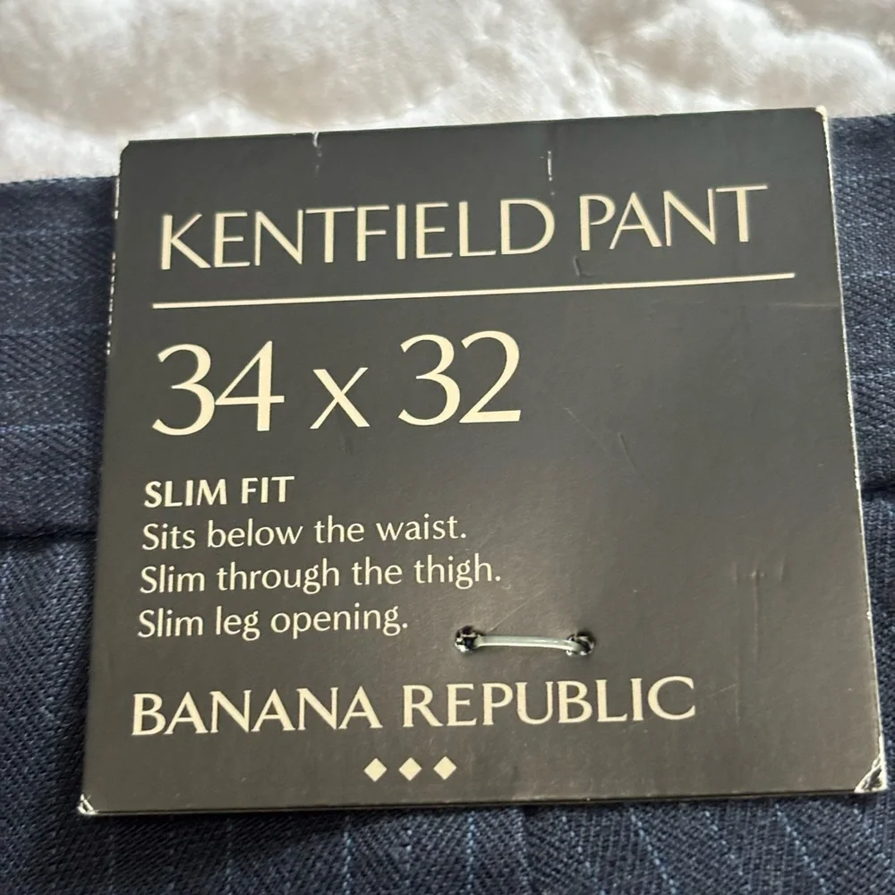 Banana Republic Kentfiels slim fit‎ pin stripe Dress Pant NWT size 34